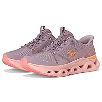 Skechers Glide-Step Altus Fast Lane, Scarpe da Ginnastica Donna, Lavender Mesh, Peach Trim, 39 EU