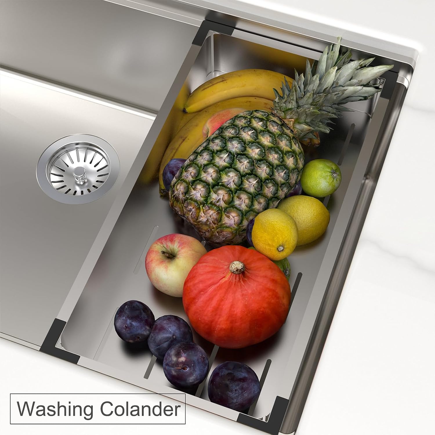 30 Inch Undermount Kitchen Sink Workstation with Accessories Combo, Cutting Board Easy-Lifting, 10" Deep Single Bowl Under Counter 16 Gauge T304 Stainless Steel Kitchen Sinks 30"x19"x10"