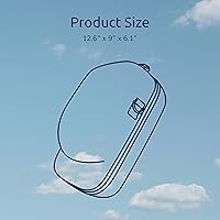 Vista 7 de Estuche de viaje para casco duro: almacenamiento para gorras de béisbol con asa de transporte y correa ajustable para el hombro, organizador