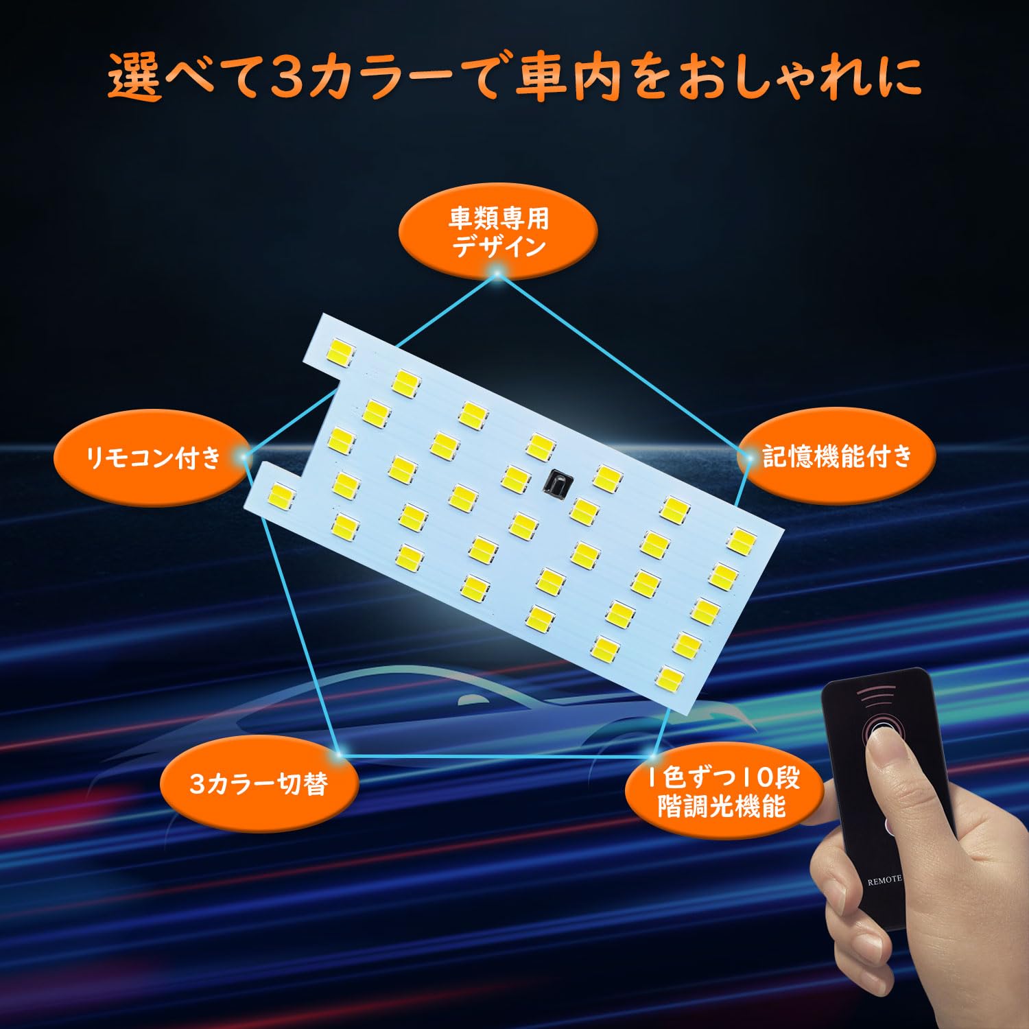 Amazon | Zealsun ヴォクシー 90系 LEDルームランプセット 3色切り替え