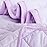 NTBAY Down Alternative Toddler Comforter, Lightweight and Warm Solid Color Baby Crib Quilted Blanket, 39x47 inches, Light Purple