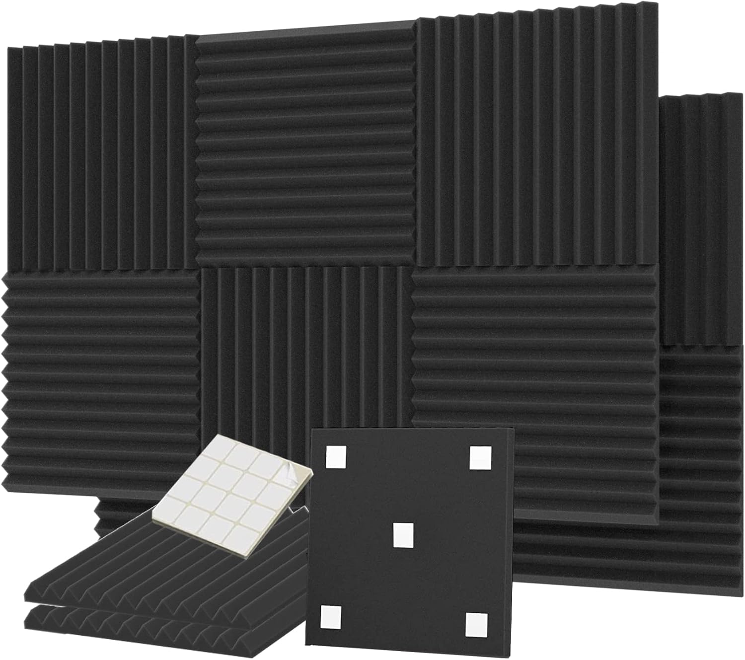 Sound Insulation Acoustic Foam 5 cm Convoluted Foam, High Density 25 mm