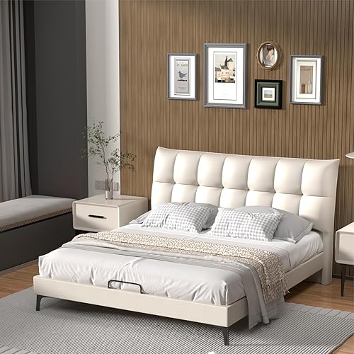 Miniatura 7 de Paquete de 4 paneles acústicos de madera para pared y techo (47.2 x 23.6 pulgadas), elegantes paneles de listones insonorizados con acabado de