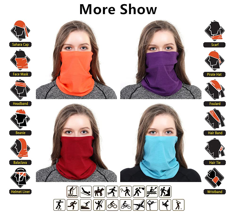VANCROWN Neck Gaiter Headband Headwear Head Wrap Face Mask Magic Scarf Bandana for Men and Women product thumbnail 8