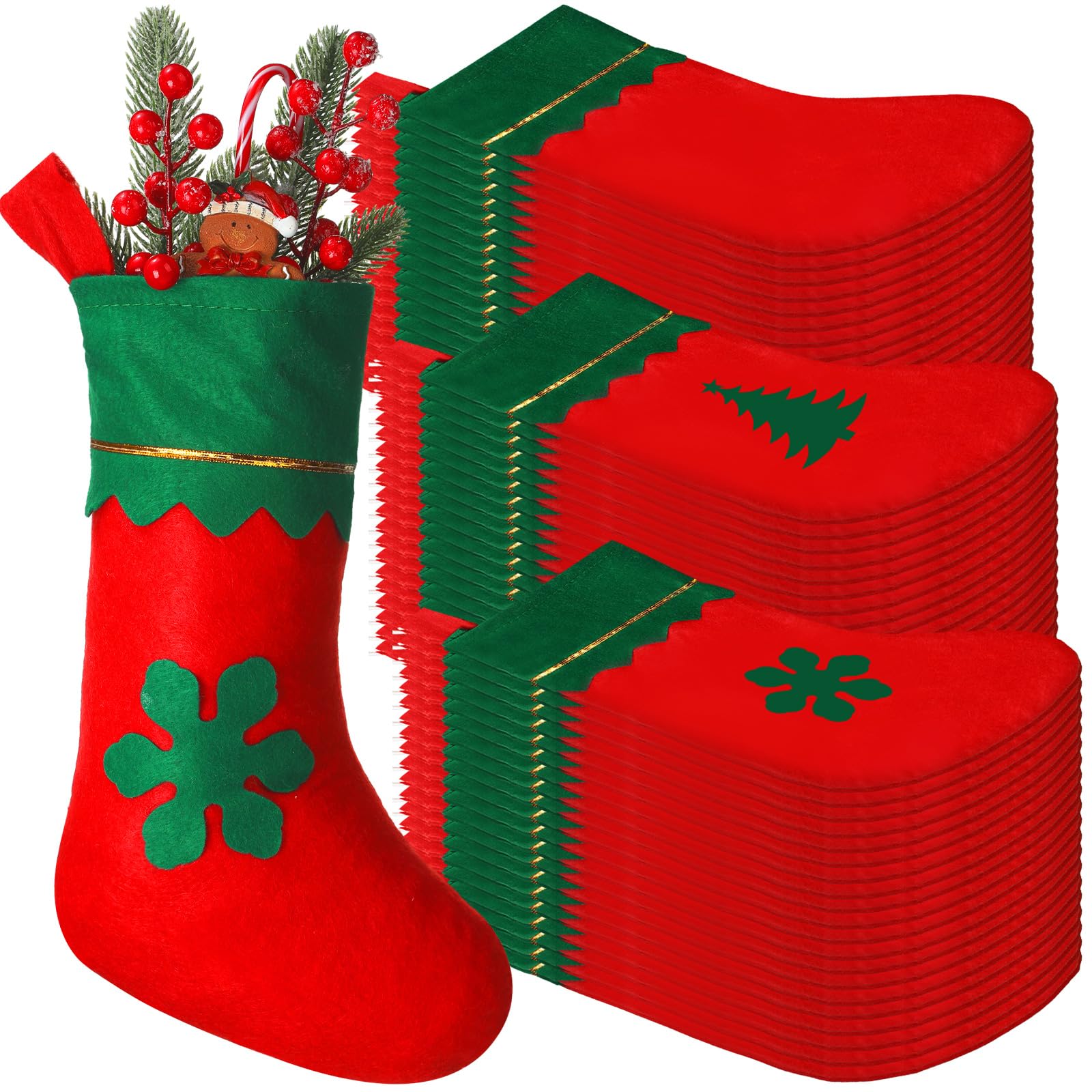 Chaussettes de Noël de 38 cm pour illuminer votre fête de famille