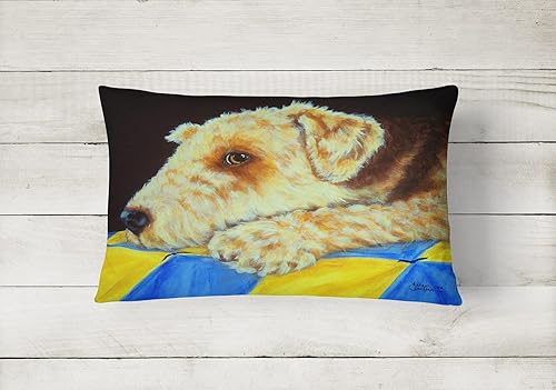 Miniatura 6 de Caroline's Treasures AMB1318PW1216 Almohada decorativa de tela de lona de husky siberiano de Navidad, lavable a máquina, almohada decorativa para