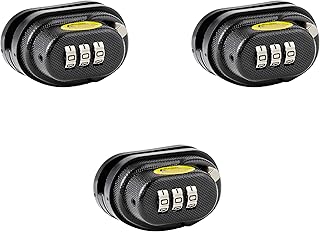 Master Lock Black Gun Trigger Lock, Set Your Own Combination Gun Lock Trigger Guard for Pistols, Rifles, Firearm Safety, 3 Pack, 94DSPTEC3