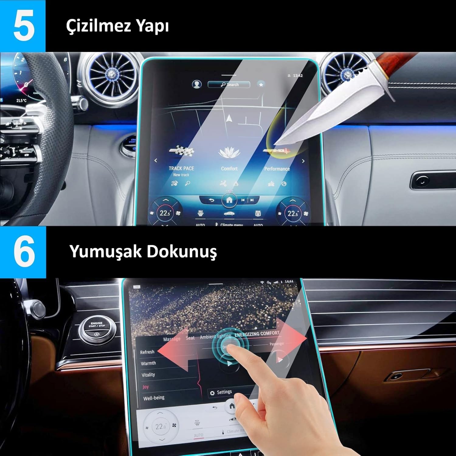 Ford Explorer/Capri ile uyumlu 2025 2026 Model Multimedya Navigasyon 9H Nano Ekran Koruyucu