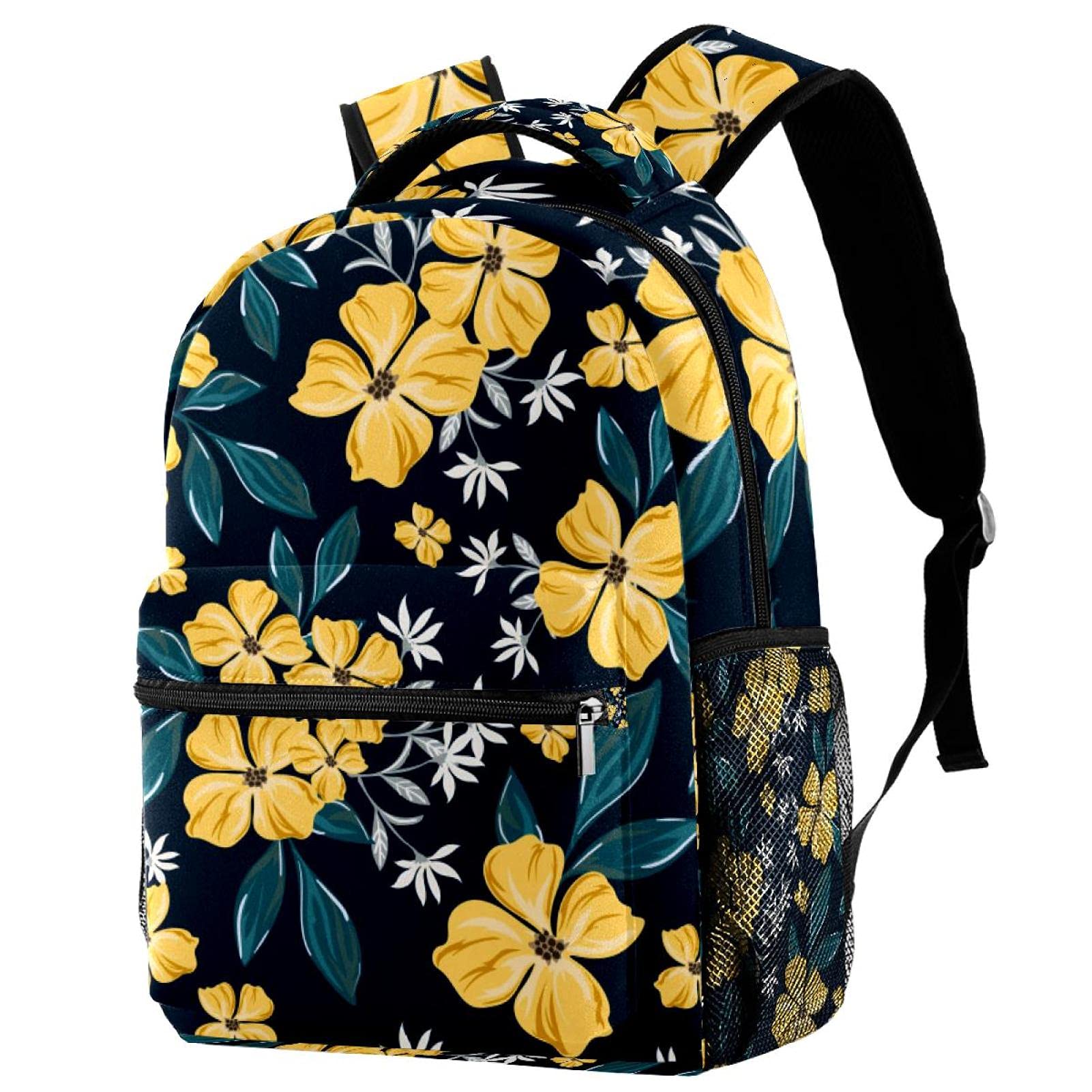 Sac à dos décontracté tulipe à nombreuses poches, modèle multicolore pour adolescents - 7