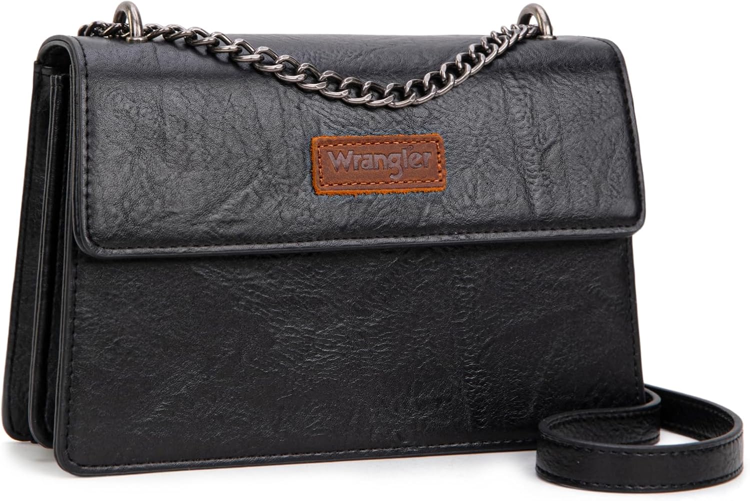 Wrangler Crossbody Purse for Women Shoulder Bag Vintage Wallets with Chain Strap