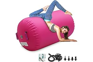 Air Roller Gymnastics Barrel Inflatable Tumbling Roller Octagon Mat for Home Use
