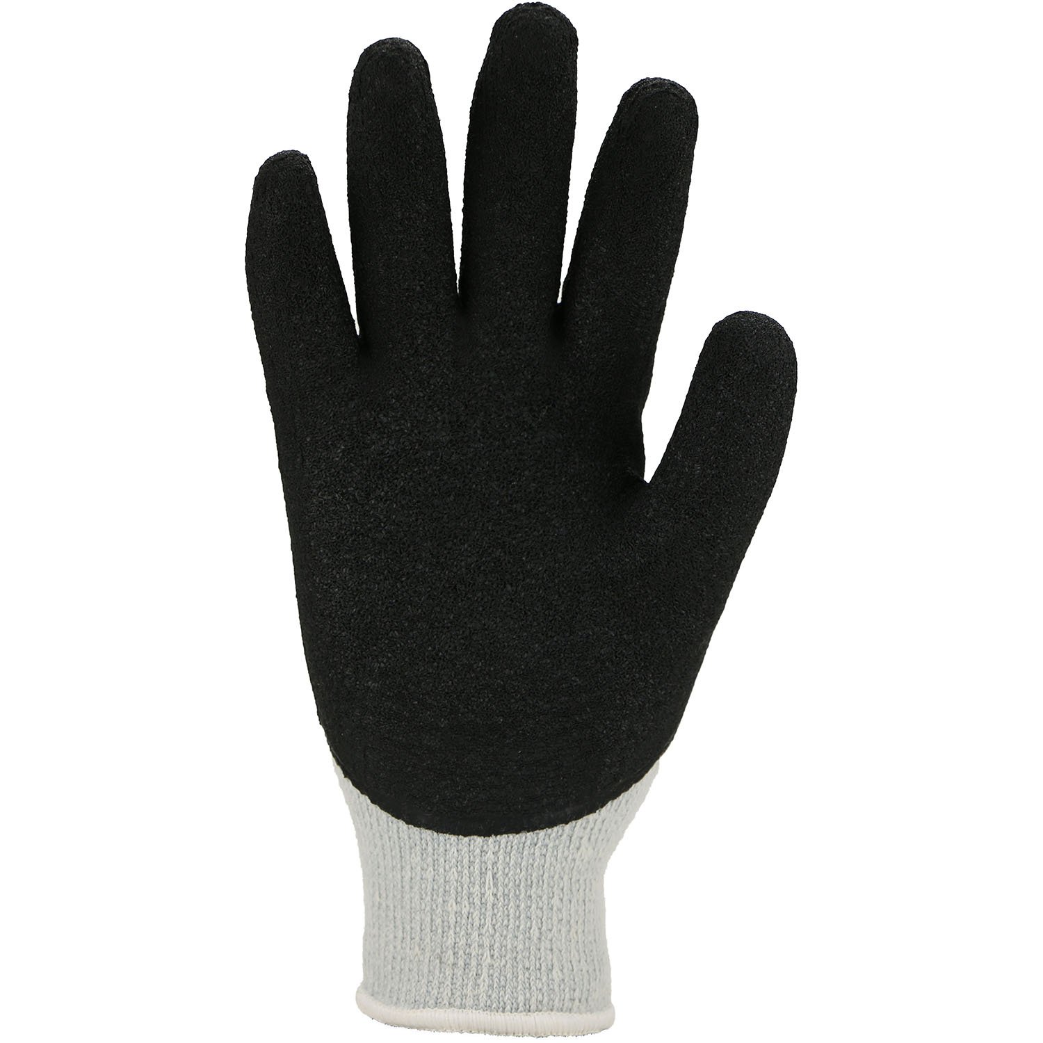 Asatex 3675 XL/10 Gants d'hiver tricotés enduits de Latex, Noir, Taille 10