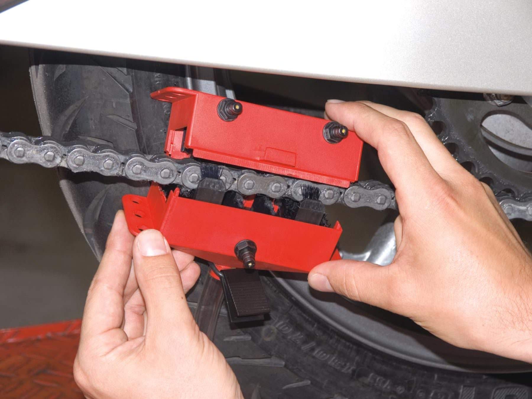 Kettenmax-Premium SET PULITORE LUBRIFICANTE PER LA CURA MANUTENZIONE PROTEZIONE DELLE CATENE MOTO…