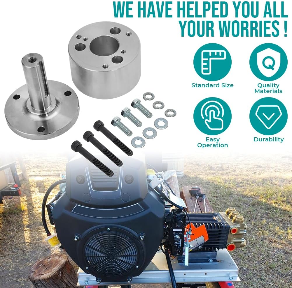 Flywheel PTO Drive Kit V-Twin Engine Adapter Coupler Universal Flywheel for Predator 670 Flywheel