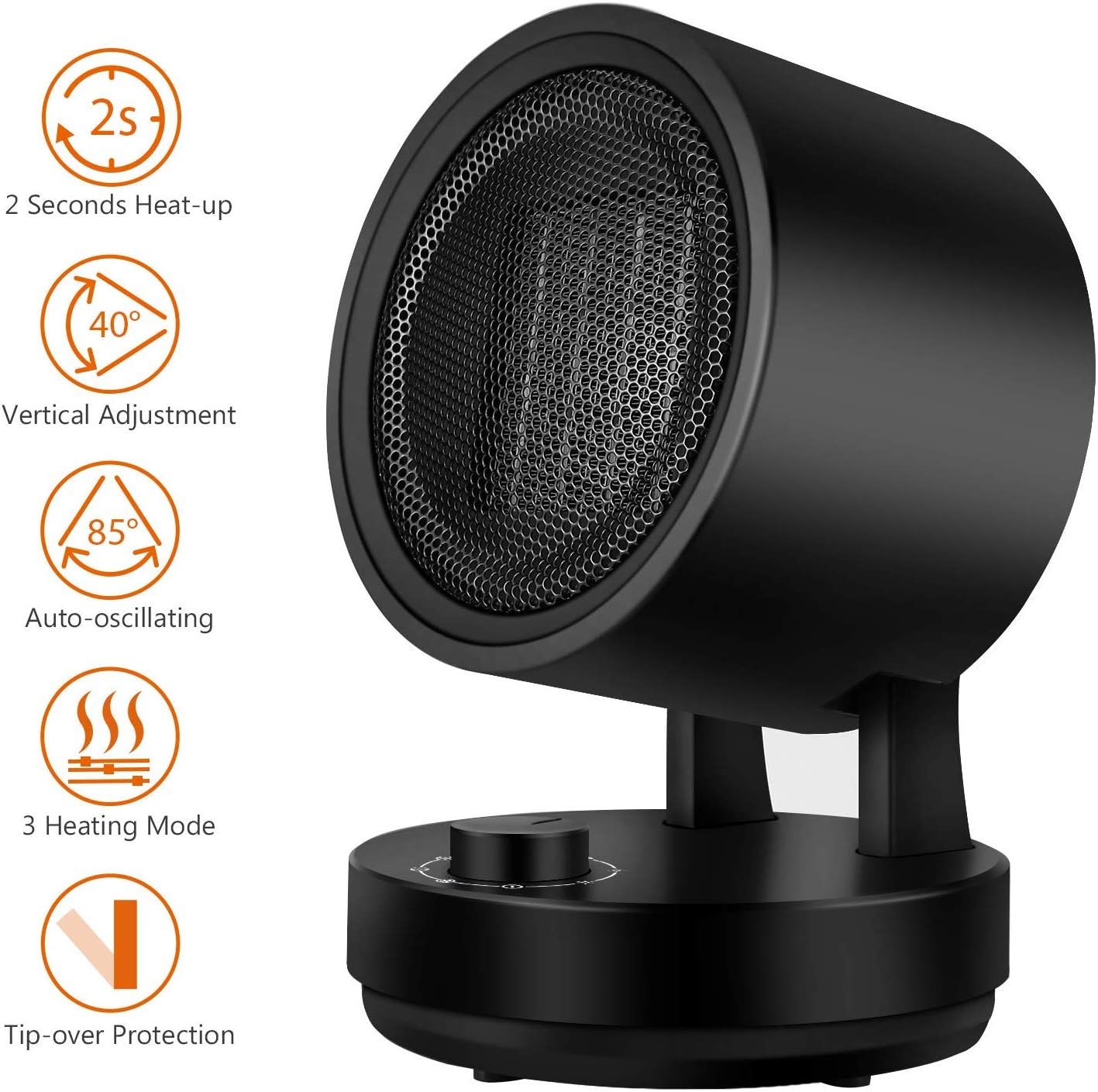 riscaldatore portatile per ufficio oscillante