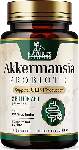 Akkermansia Probiotic 2 mil millones de AFU - Fórmula probiótica de próxima generación, suplemento de probióticos Akkermansia Muciniphila diseñado