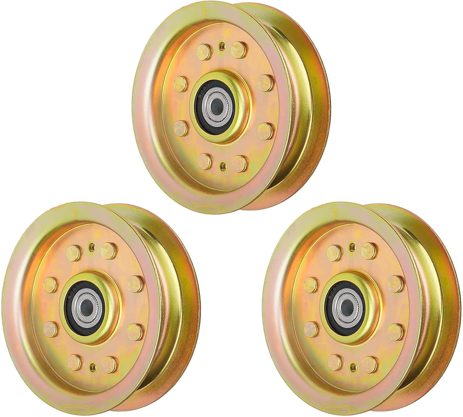 753-08171 Idler Pulley 756-04129B Mower Deck Pulley Replaces for Cub Cadet 756-04129 956-04129 956-04129C 756-04129C, 2 Pack