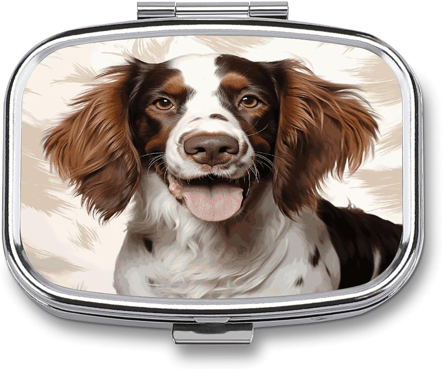 Cute Springer Spaniel Travel Pill Organizer Pill Case