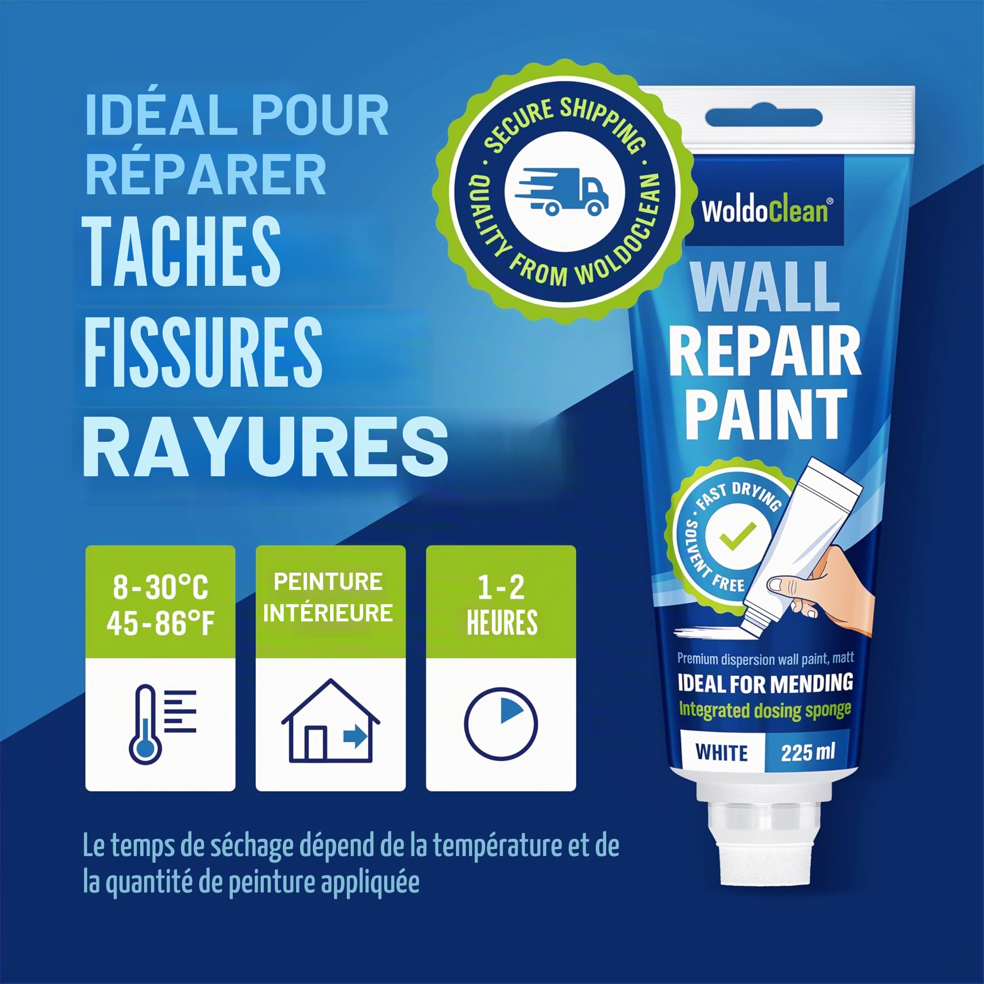 Peinture de retouche pour intérieur 225ml