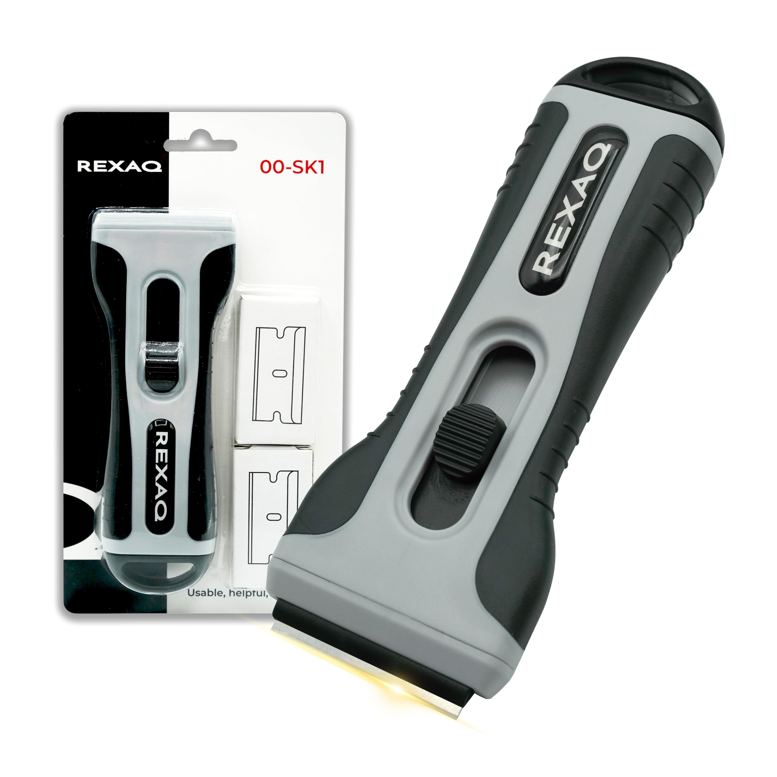 Multi-Surface Scraper Tool, Effortlessly Cleans Stubborn Residue, Paint, and Stains from Glass, Ceramic Cooktops, Ovens, Tiles, Windows, and Hobs
