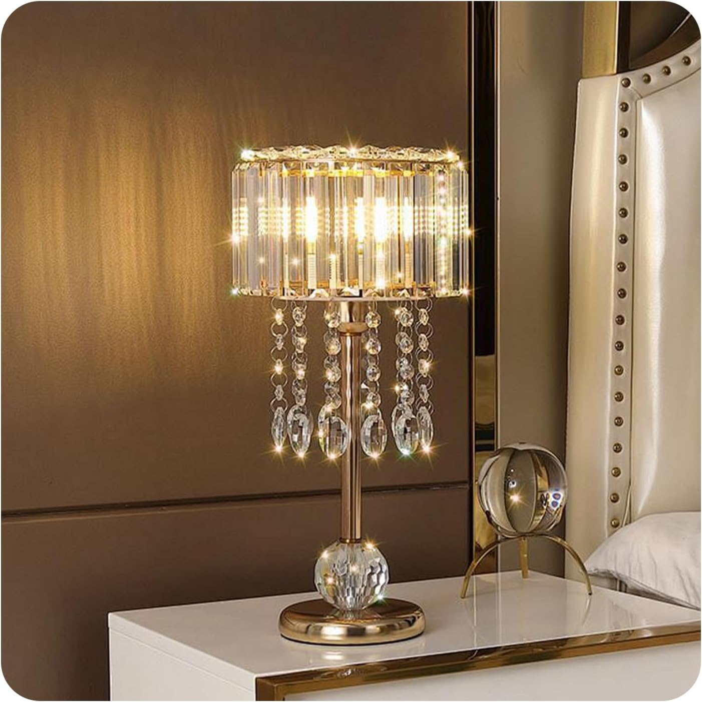 pson 100Pcs 14mm 1 Hole Crystal Octagon Beads, Clear Glass Beads for Chandelier, Home Decorations, Jewelry Making, DIY Crafts, and Hanging Pendants(Clear) - Image 5