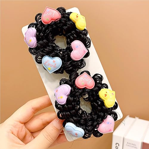 Miniatura 6 de 3 pares de moños en forma de dona para cabello grueso de niñas moños de ballet y accesorios para pelucas