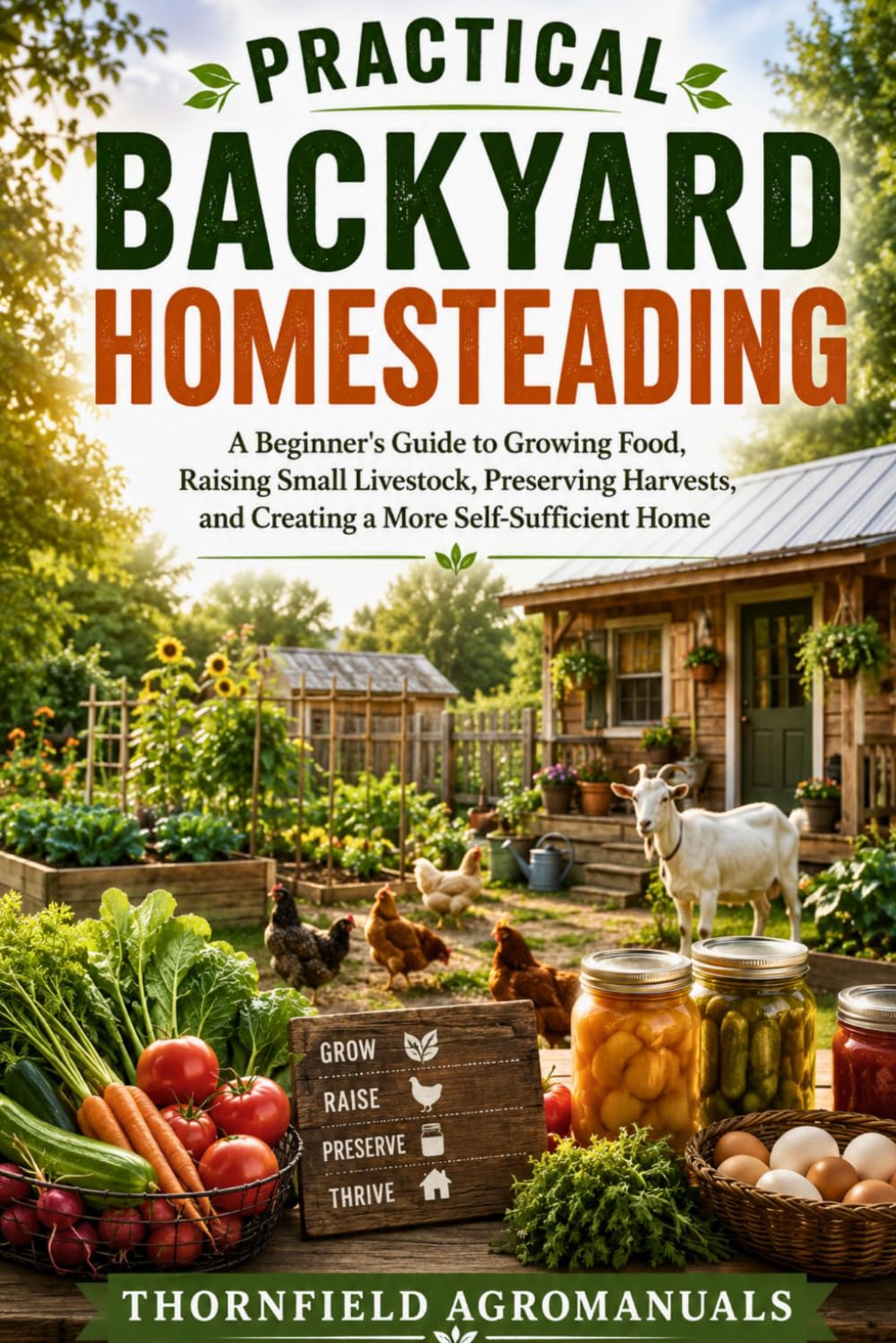 Practical Backyard Homesteading a: A Beginner’s Guide to Growing Food, Raising Small Livestock, Preserving Harvests, and Creating a More Self-Sufficient Home