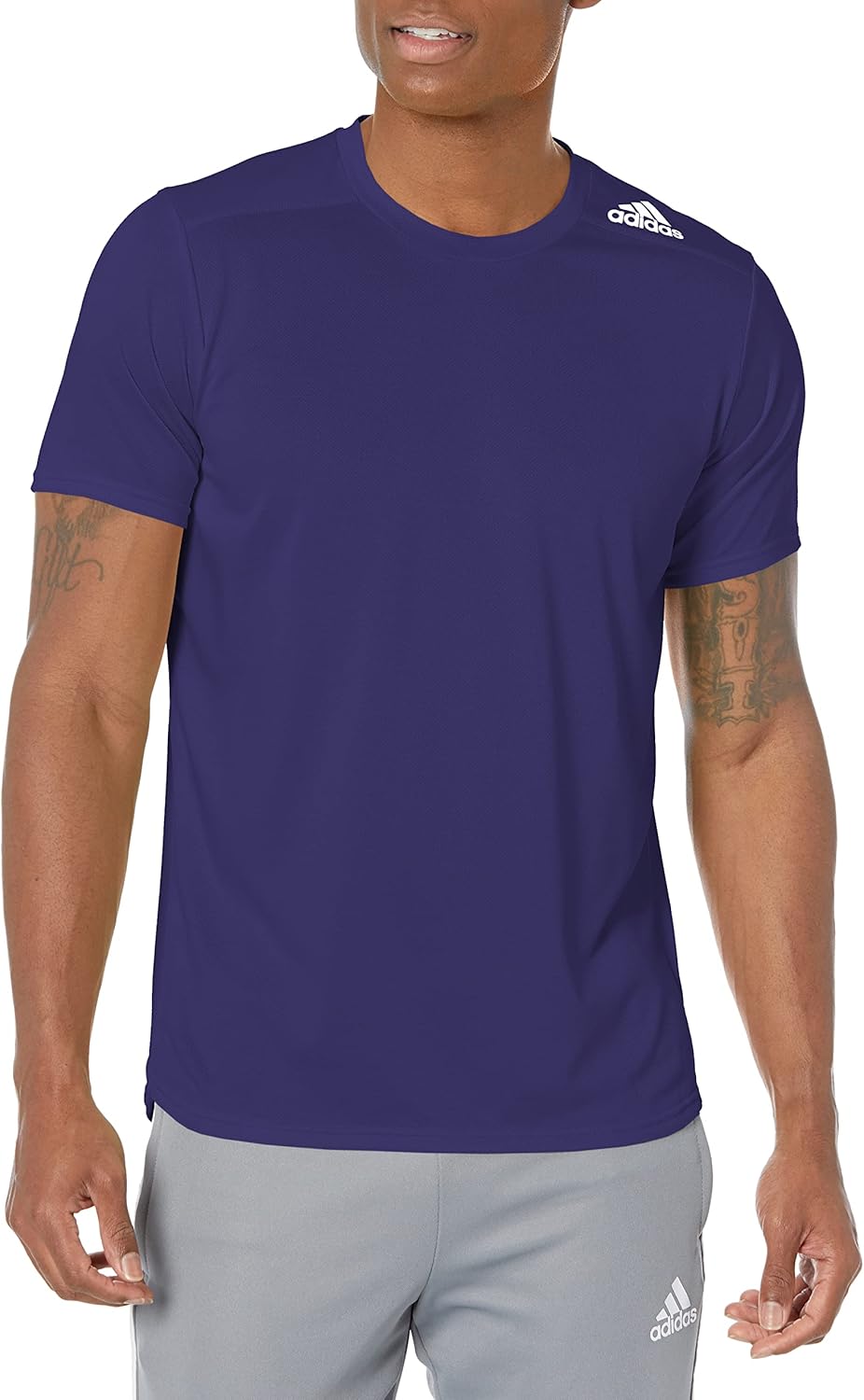 adidas Men's Designed 4 Running Tee, Almost Lime Melange