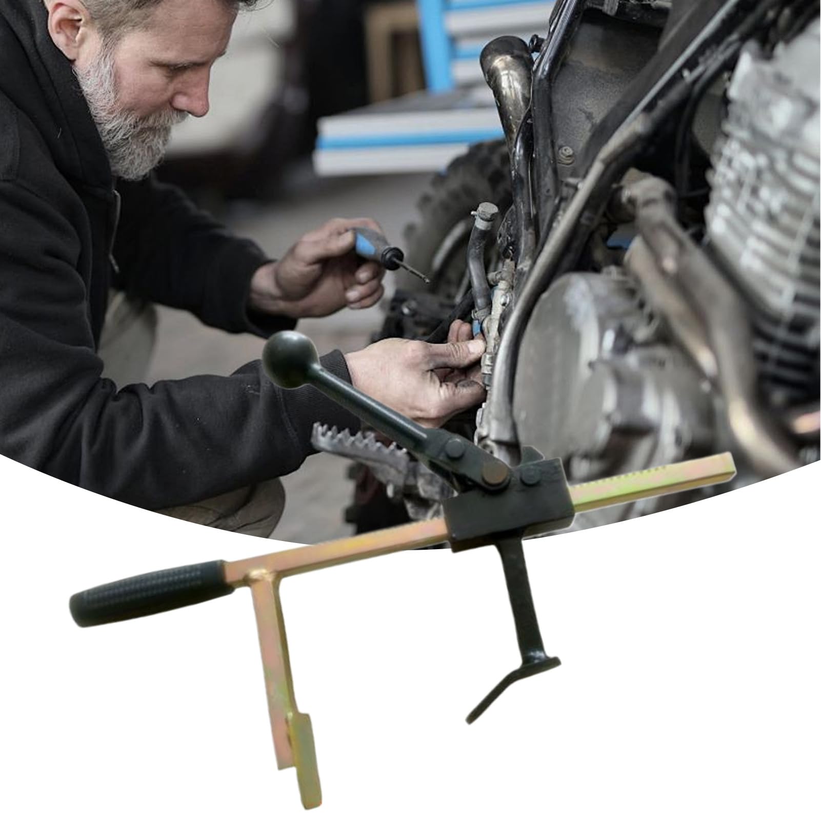 Cambiador Neumáticos Pequeño Portátil Ergonómico Ajustable | Herramienta Para Desmontar Ruedas De Ciclismo Para Motocicleta Bicicleta Dirt Bike Coche, Y Taller De Garaje