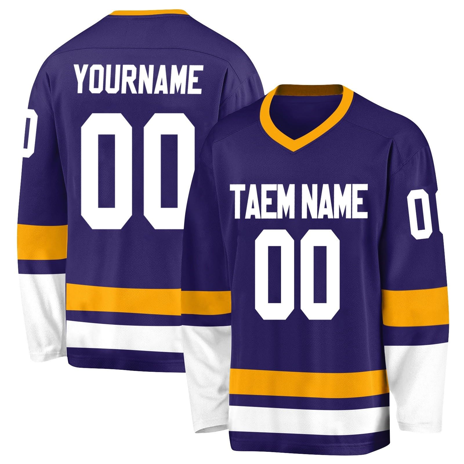 Generico Maglie da Hockey Personalizzate,Maglie da Hockey Vergini Personalizzabili con Squadra/Numero/Nome Personale,Maglie da Hockey Personalizzate per Uomo, Donna, Adolescente e Bambino