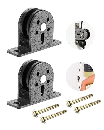 2 حزمة صامتة كابل- بكرة- عجلة صالح لمعدات الصالة الرياضية المنزلية، حبل الغسيل، LAT Pulldown آلة، رفع - الثقيلة واحدة شنت البكرة بلوك مع وإذ تضع ثابت