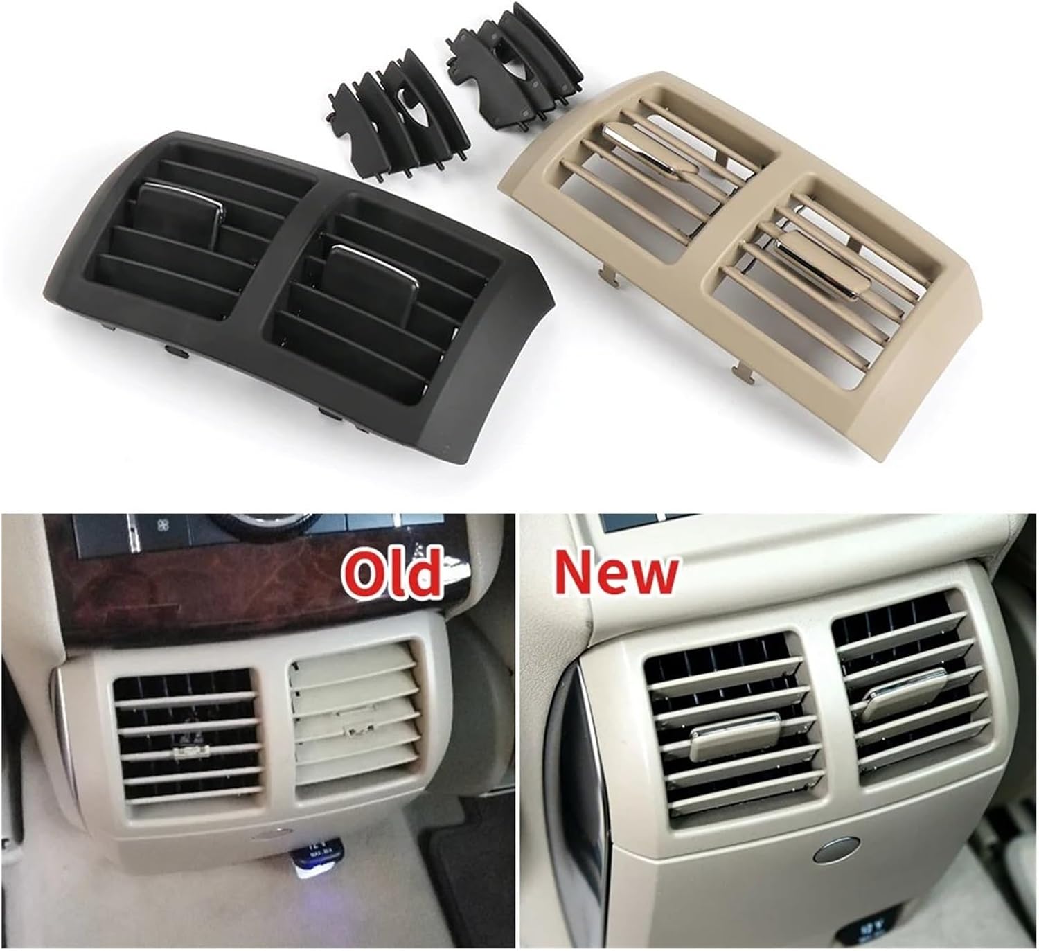 空調出口ベントボード W251用 R クラス車のリアセンターコンソールエアベントカバーベント新鮮な空気出口ベントグリル 251830