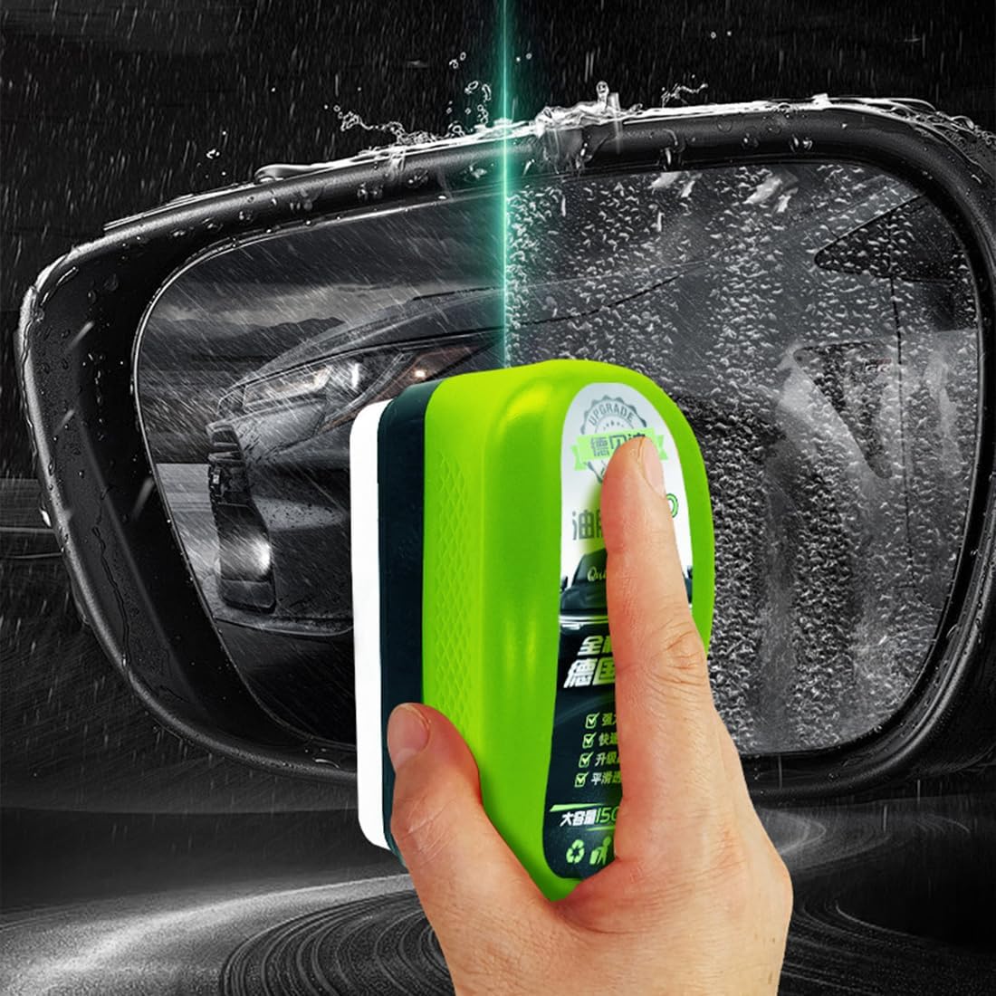 Glass Cleaner, 2026 New Oil Film Brush 2.0, High Performance Automotive Oil Film Cleaning Brush with Reusable Foam Sprayer, Ideal for Car Glass, Windshield & Mirrors (3PCS)