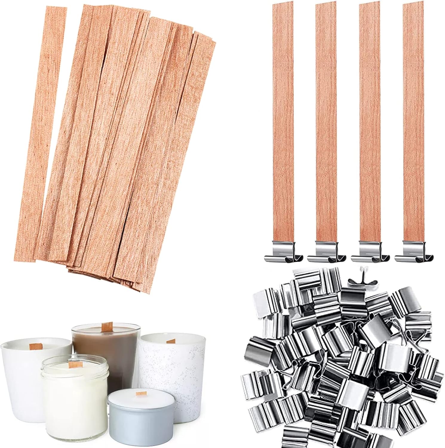 100 Stück Metall-Dochtclips Für Kerzen – Runde  Produktbild-Vorschau 11