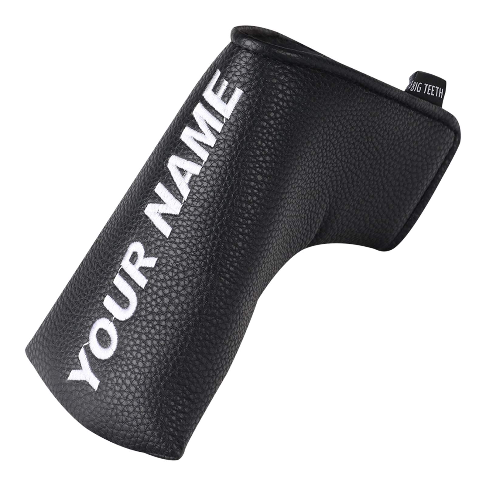 Big Teeth Classic Golf Blade Putter Cover Headcover Mid Mallet Club Protector Magnetic Bar Closure Compatible with Scotty Cameron Taylormade Odyssey