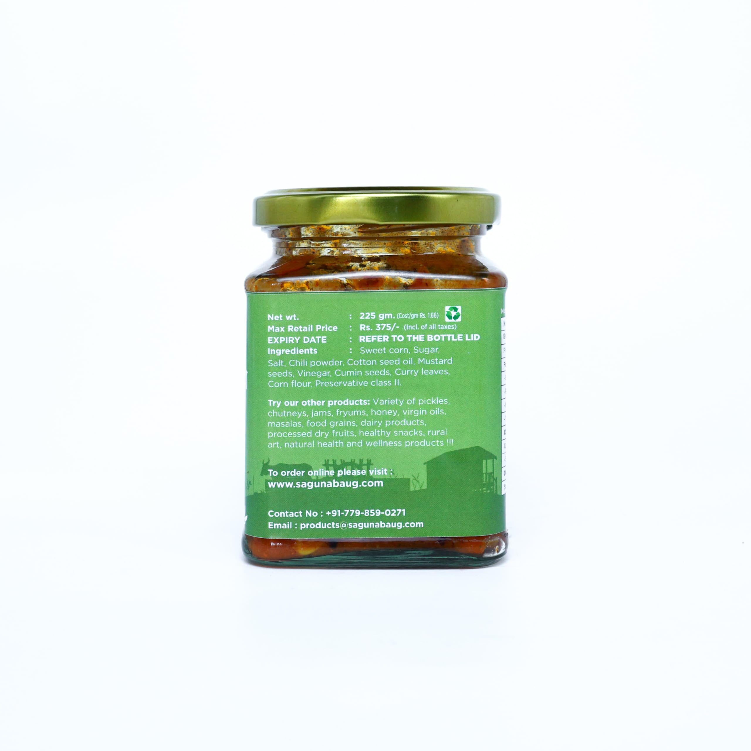 Saguna Baug Sweet Corn Pickle - 225 gm 2