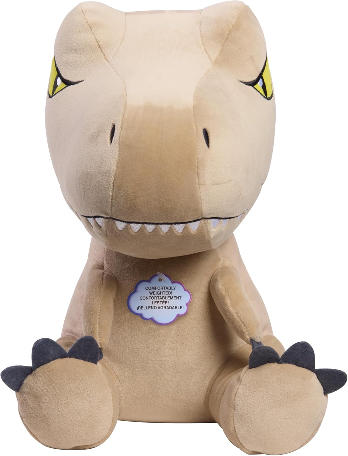 JURASSIC WORLD Rebirth Weighted Comfort Plush T. rex, 12 Inch Weighted Dinosaur Plush, Boys and Girls, Ages 3 and up, Kids Toys for Ages 3 Up by Just Play