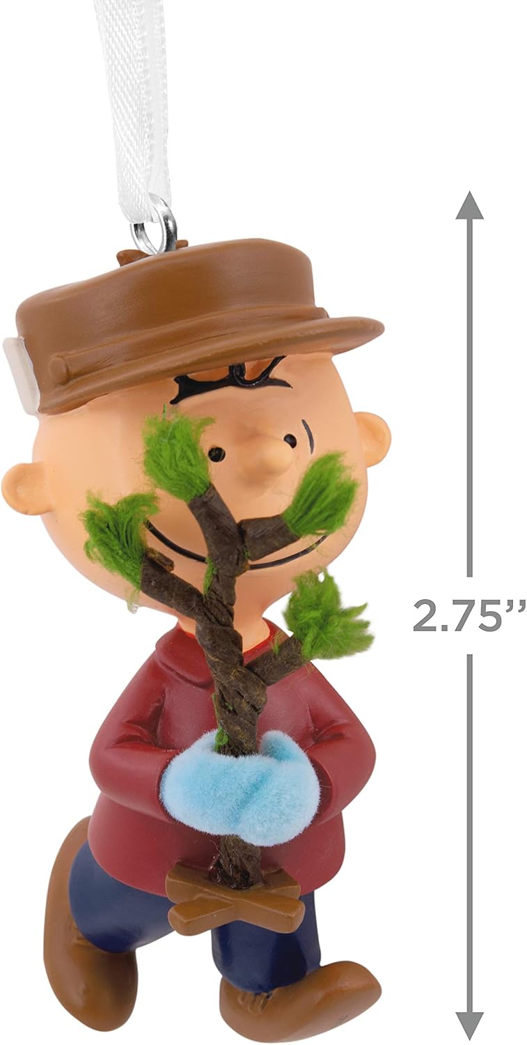 Hallmark Peanuts Charlie Brown with Tree Christmas Ornament