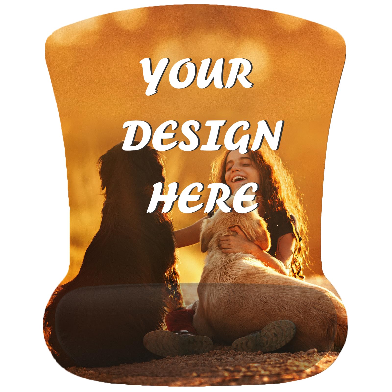 Tappetino Per Mouse Personalizzato Con Cuscino In Gel Per Polso | Base Antiscivolo Per Ufficio E Gaming