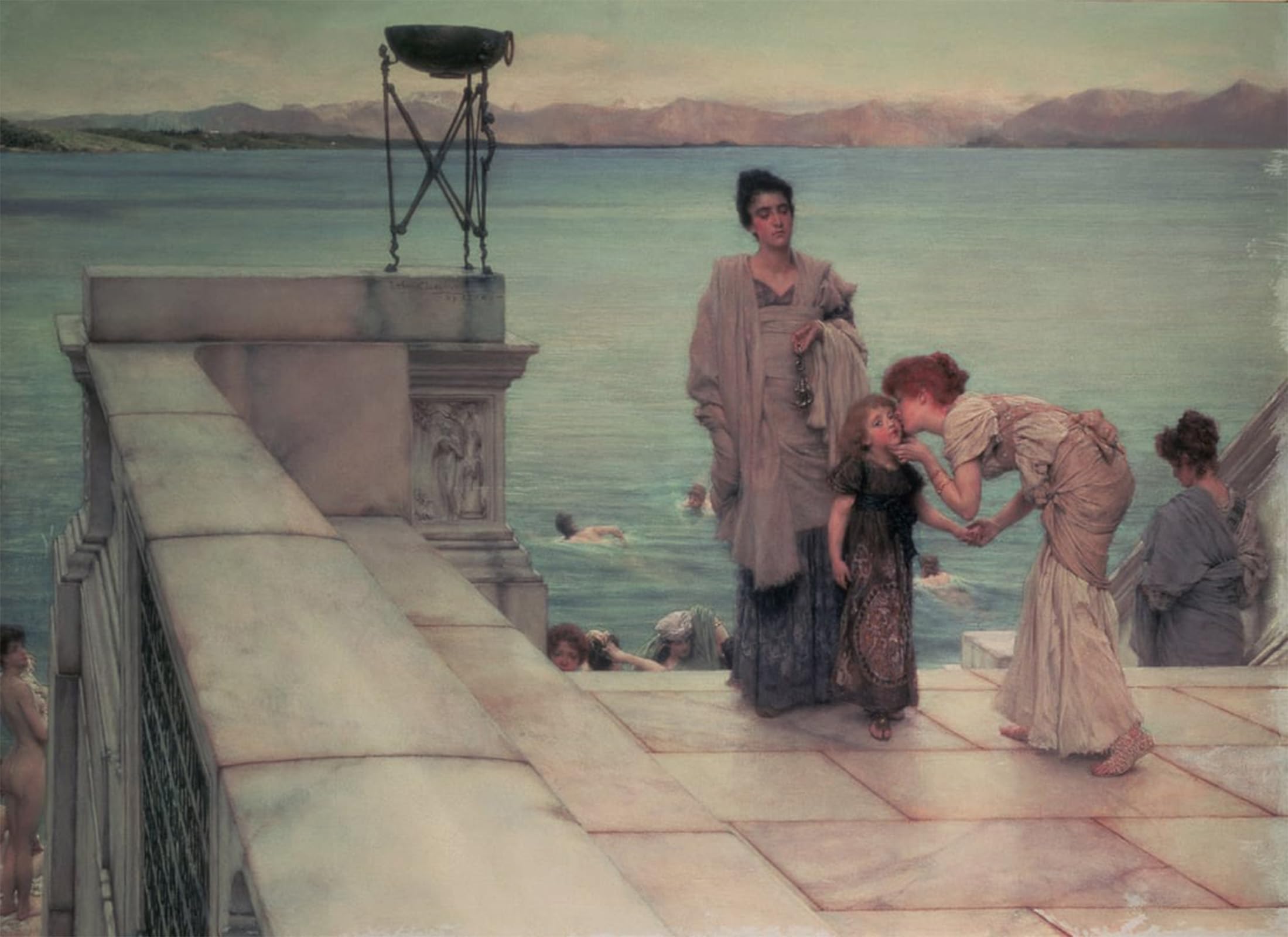 Impression Tableaux le Baiser de Lawrence Alma Tadema déco - 5