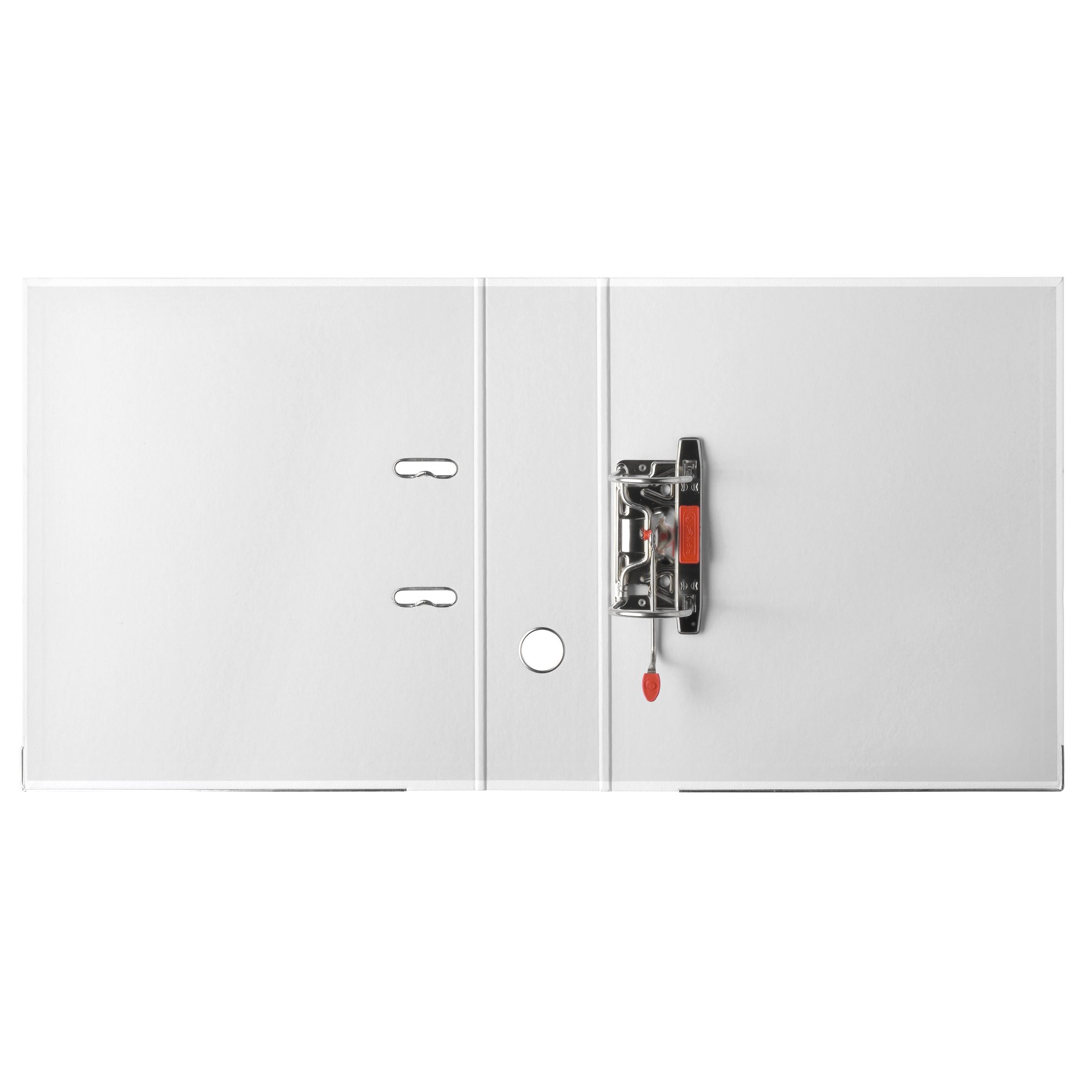 Herlitz 9942681 Ordner maX.file protect A4 8cm weiß, PP-Kunststoffbezug/Papier hellgr.besch. 5er Packung