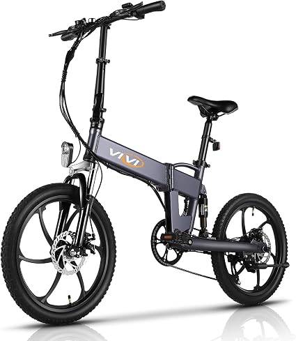 Amazon.com: Vivi Bicicleta eléctrica, bicicleta eléctrica plegable de 20  pulgadas para adultos, bicicleta eléctrica de 20 Mph para adultos con  batería de iones de litio de 36 V 10.4 Ah, motor de