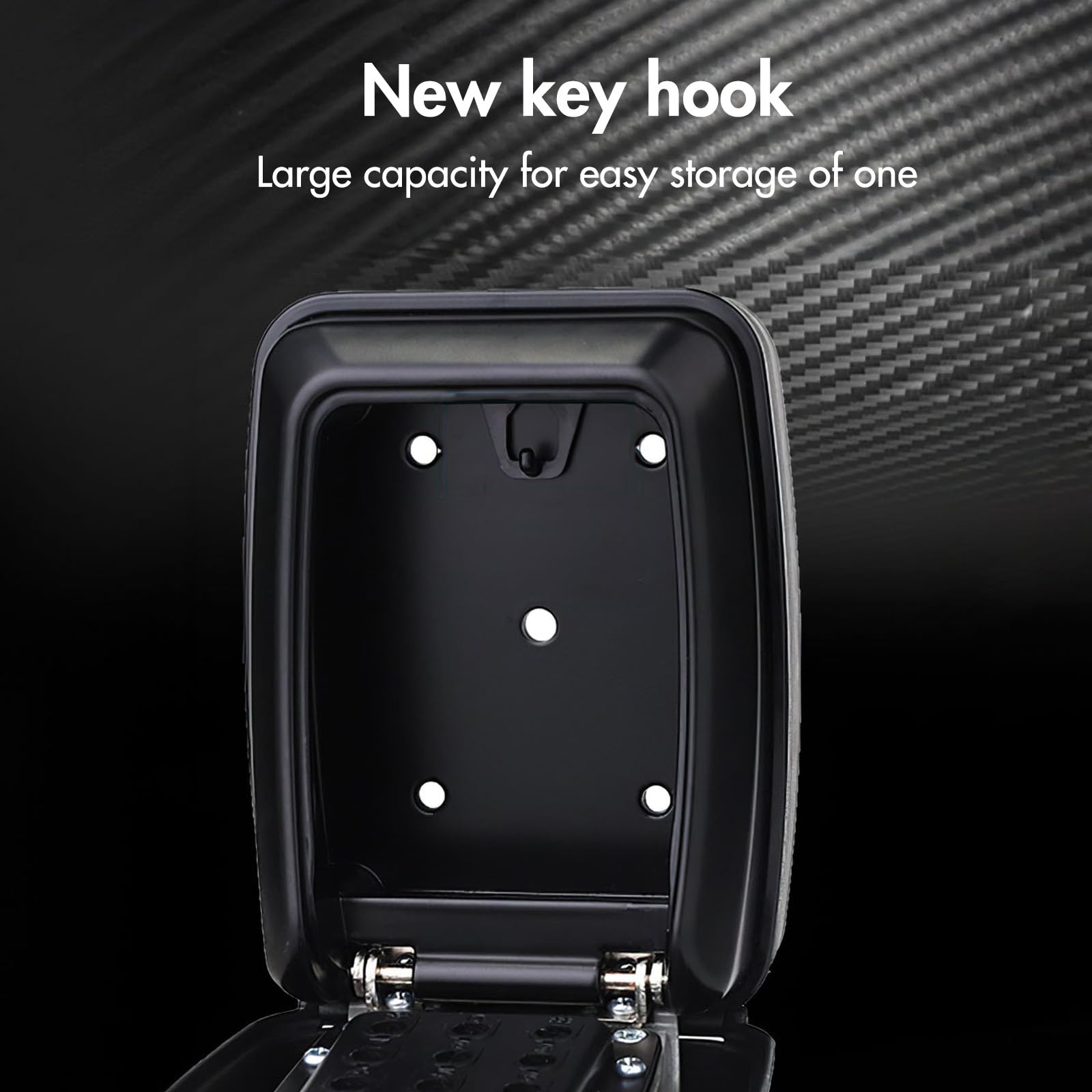 KTUEOV Grand Coffre-Fort Mural Pour Clés D'Extérieur à Combinaison 4 Chiffres - Couvercle Étanche Pour Ranger Les Clés De Sécurité Avec Code - Pour Maison, Bureau