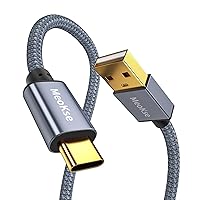 Vista 1 de Meokse Cable USB A a USB C de 20 pies (19.7 ft), cable trenzado de carga rápida tipo C, compatible con Samsung Galaxy S10/S9/S8/Note Series, LG