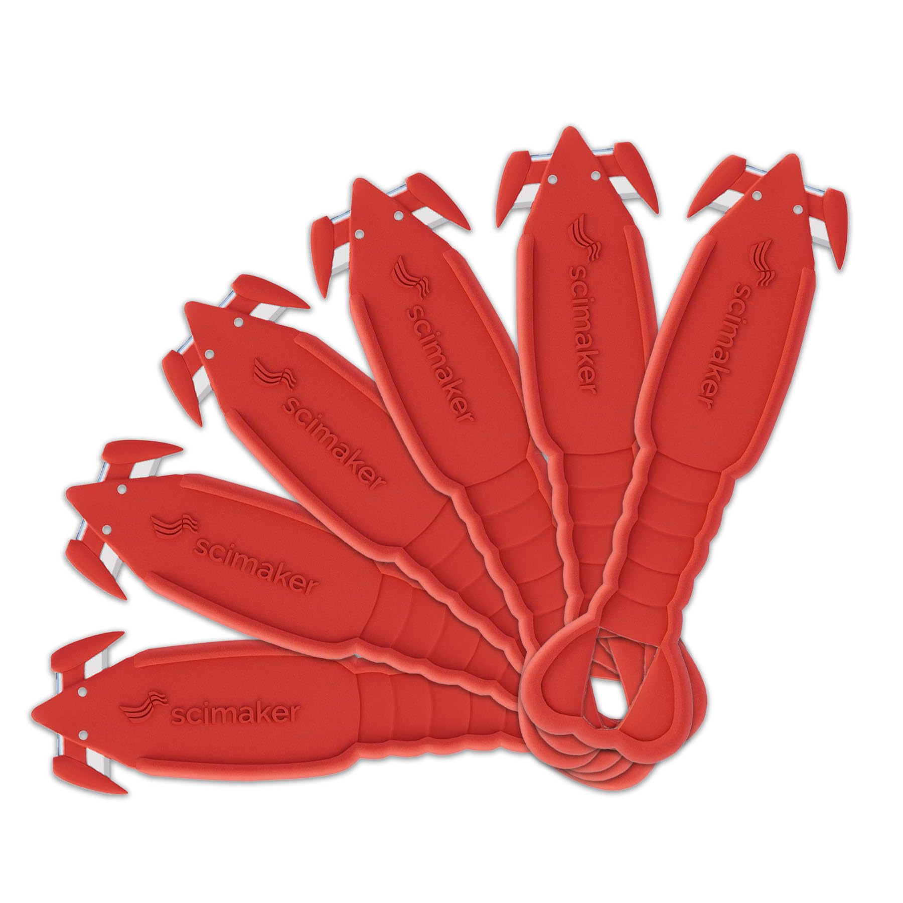 Safety Box Cutter, 6pcs Plastic Wrap Cutter, Red