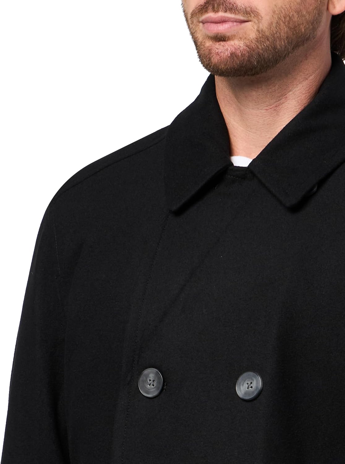 Nautica Men's Wool Blend Peacoat – Double-Breasted Winter Coat, Regular, Big & Tall Sizes