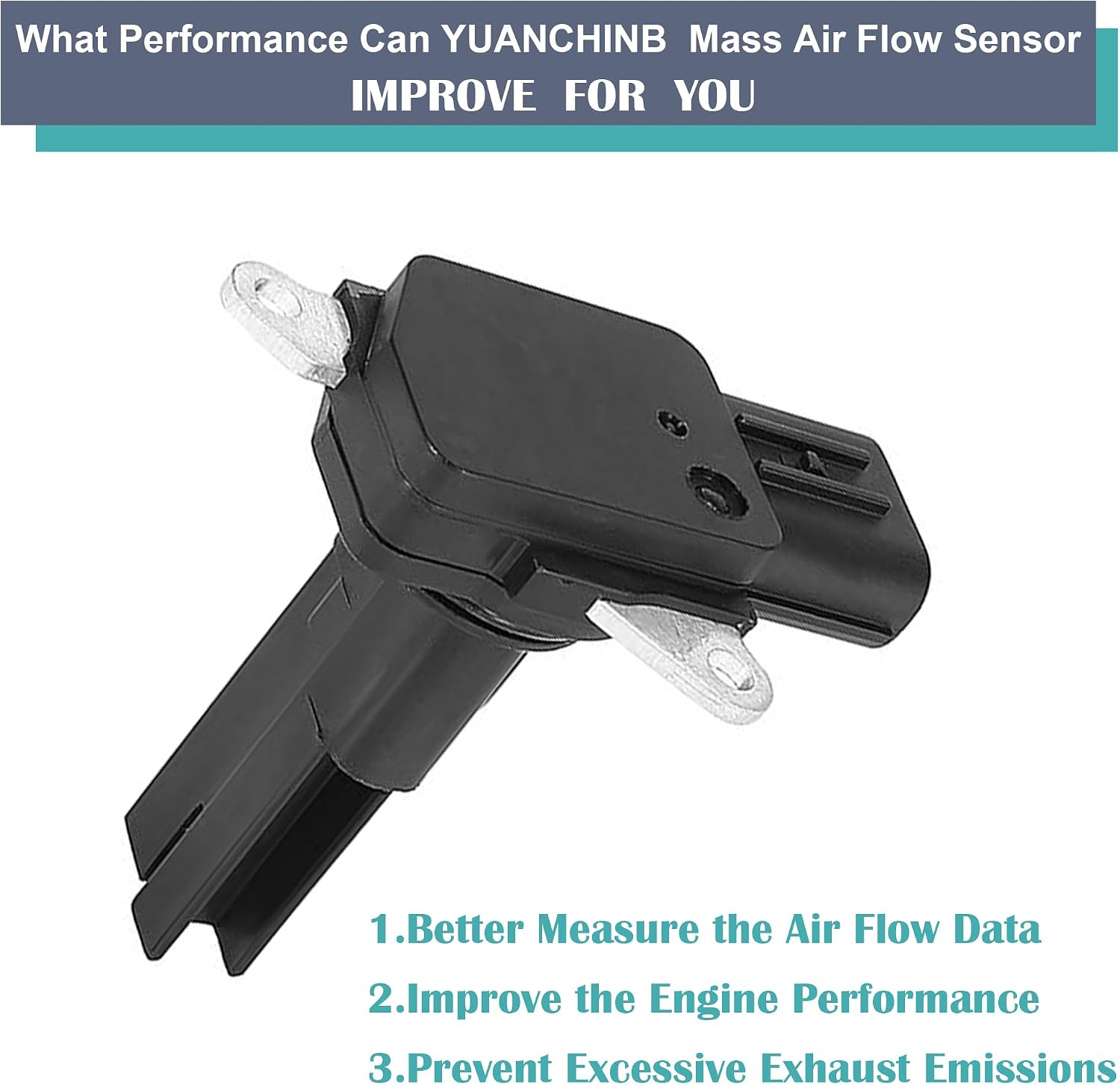 Mass Air Flow Sensor MAF Meter Compatible with Toyota Corolla Camry RAV4 Highlander Sienna & Lexus ES350 IS250 IS350 RX350, Replace 22204-31020 22204-31010 22204-0H010