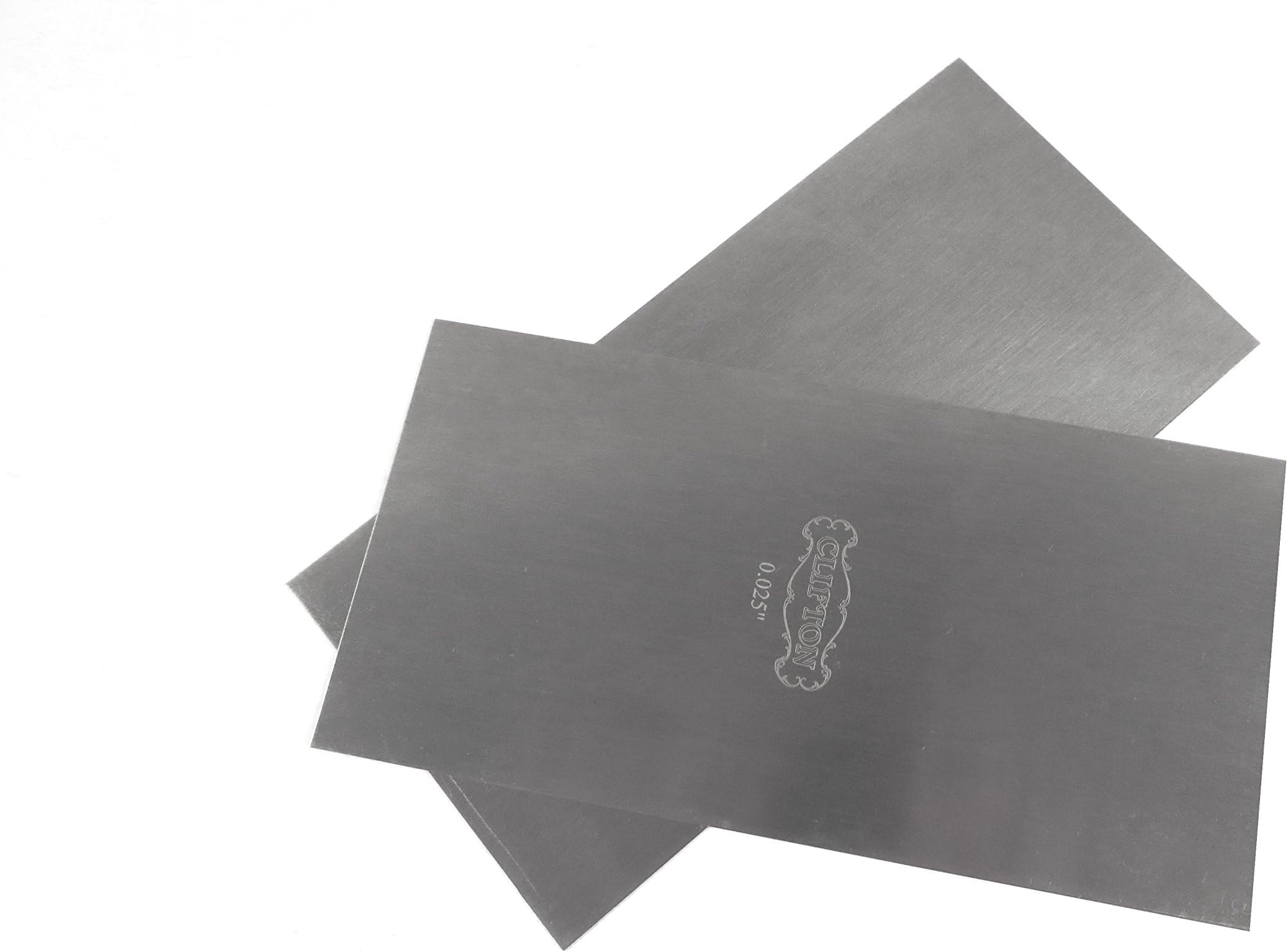 Pair Set of 2 each Clifton Tool Company 3 x 6 Inches Thin (0.025 Inches or .635 mm) Cabinet Scrapers UK High Carbon Tool Steel TTW.025x2