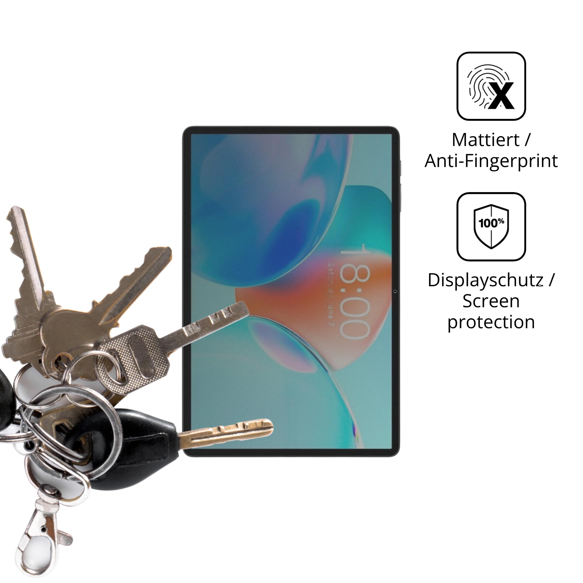 dipos Protector de Pantalla Antiespía para Teclast P50T | Película protectora mate, filtro de privacidad 4 vías, ajuste perfecto, antiarañazos, sin burbujas, autoadhesivo