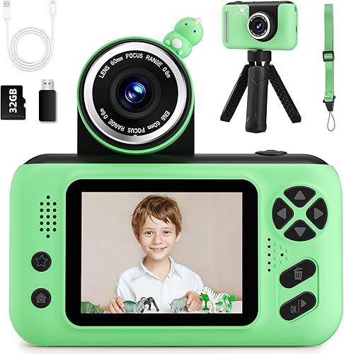 Cámara para niños, regalos de cumpleaños para niños y niñas de 3 a 8 años, grabadora de video para niños de 8 a 12 años, videocámara digital para